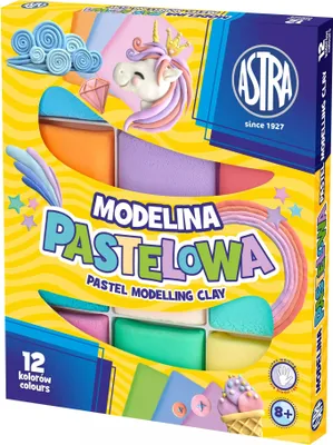 Image de Pâte à modeler pastel 12 couleurs Astra