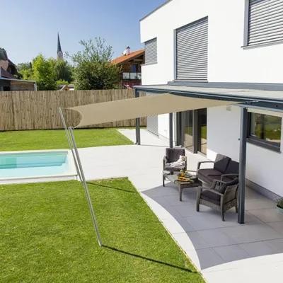 Produktbild von Windhager Sonnensegel Cannes taupe 5 x 5 m