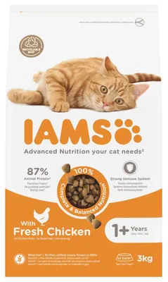 Productafbeelding van Iams For Vitality Adult Cat Chicken 3KG