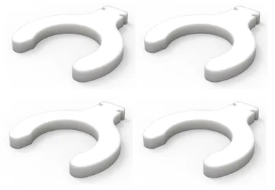 Immagine prodotto di Fermo per radiatore - Fissaggio per copertura radiatore - Per radiatori piatti - 4 pezzi
