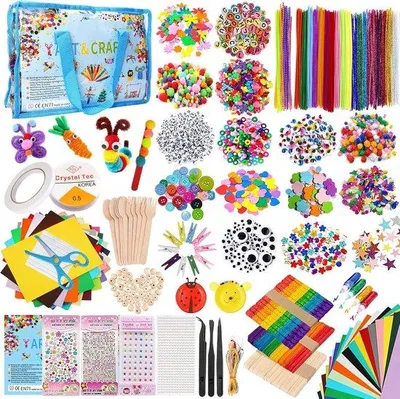 Produktbild von Famanu Bastelkoffer - 2650+ Teile für kreative Kinder