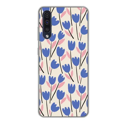 Produktbild von MuchoWow® Handyhülle Schutzhülle Hülle für Samsung Galaxy A50 Blume - Muster - Tulpe Silikon Softcase Handy Hülle - Mobiltelefonhülle