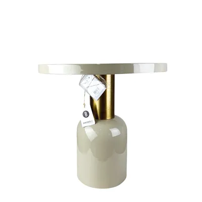 Produktbild von Beistelltisch Nalima 50,5 x 50,5 x 51 cm Stahl Couchtisch
