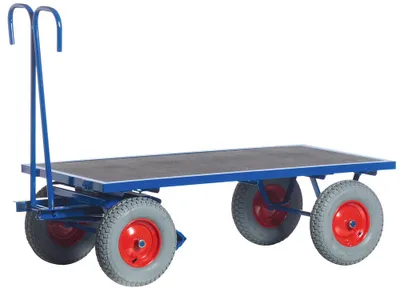 Produktbild von Rollcart Handpritschenwagen ohne Bordwände 1600 x 800 x 480 mm LxBxH Luft