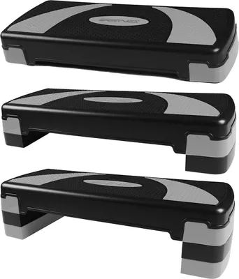 Obrázek produktu pro Sportvida aerobic step board s protiskluzovou podložkou; 3step stepper; step lavička