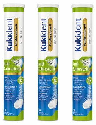 Produktbild von Kukident Professional Reiniger Anti-Zahnstein für Zahnprothesen, 30 Tabletten ( 3 Pack9