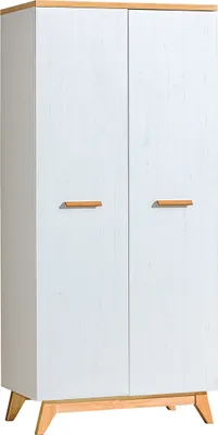 Produktbild von Minio, Kleiderschränk "SEVEN 1", Weiß Kiefer Anndersen / Eiche Nash Farbe
