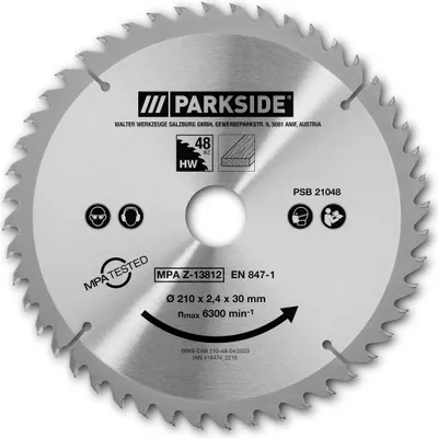 Produktbild von PARKSIDE® Sägeblätter für Handkreissägen (210 mm 48 Zähne)