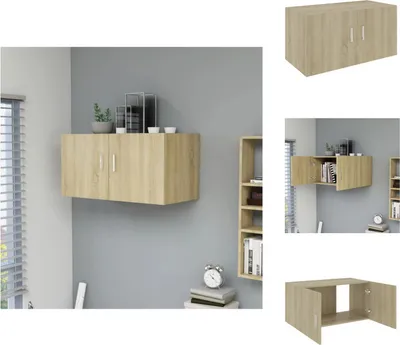 Obrázok produktu pre vidaXL Nástenná skrinka Sonoma dub 80x39x40 cm materiál na báze dreva - Nástenné police