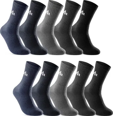 Produktbild von 10 Paar Damen & Herren Sport Socken Tennissocken Arbeitssocken 10300 - Gemischt ( 47-50 )