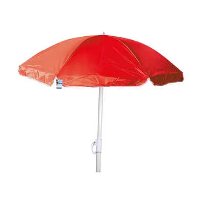 Produktbild von Nylon Sonnenschirm Ø 1,8 m Garten Balkon Strand Schirm UV20+ knickbar rot