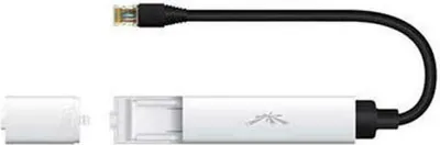 Produktbild von Ubiquiti INS-3AF-O-G, Gigabit Ethernet, 10,100,1000 Mbit/s, IEEE 802.3af, Weiß, 48 V, 48 V