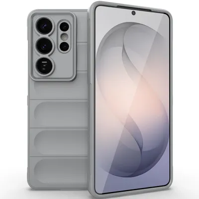 Produktbild von Handyhülle für Samsung Galaxy S26 Ultra Weich TPU Silikon Stossfest Anti-rutsch Hülle Grau