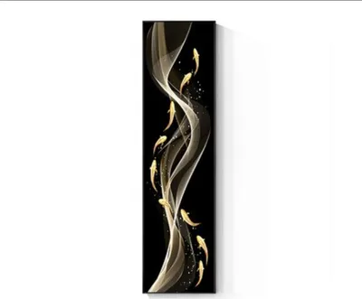 Produktbild von TPFLiving Kunstdruck LW-312 (OHNE RAHMEN) Poster - Leinwand - Wandbild - Hochauflösender Giclée-Druck, langlebig und hochwertig - Hochbildformat - Abstrakte Formen -  - Größe: 30x120cm