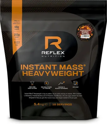 Produktbild von Reflex Nutrition Instant Mass Heavyweight (5.4kg) Chocolate Peanut Butter - Gewichtszunahme - Mit Kreatin