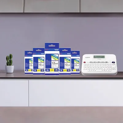 Produktbild von BROTHER print Brother P-Touch Bundle PT-D400BP +5 x TZe231