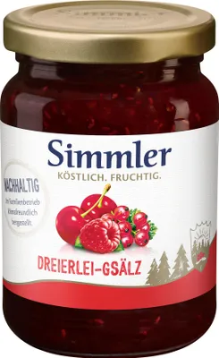 Produktbild von Simmler Dreierlei-Konfitüre Extra 225g