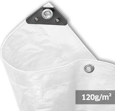 Immagine prodotto di Telo coprioggetto, per uso hobbistico, 120 g/m², 4 x 5 metri, bianco
