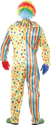Immagine prodotto di costume da clown colorato per uomo taglia M-XL, taglia:L