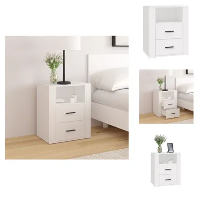 Immagine prodotto di vidaXL Comodino bianco 50x36x60 cm materiale legno - Comodini