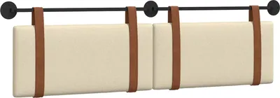 Obrázok produktu pre vidaXL Zavesný predný panel Montáž na stenu Krémová 190 x 55 x 5 cm Antická PU