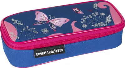 Obrázok produktu pre EBERHARD FABER 577472 EBERHARD FABER puzdro na ceruzky motýľ, ružová/modrá