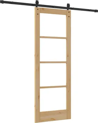 Immagine prodotto di Porta scorrevole ORKDAL Naturale e Nero 73,5 x 198,5 cm