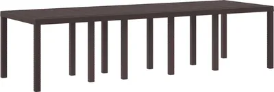 Obrázek produktu pro Zahradní stůl Hnědá 300 x 100 x 73 cm polyratan