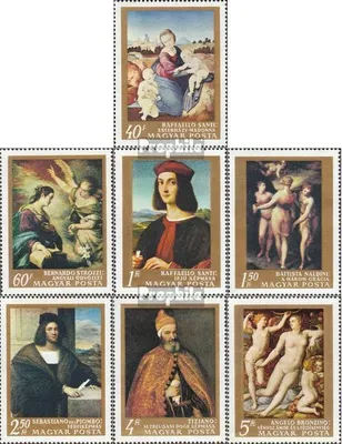 Produktbild von Briefmarken Ungarn 1968 Mi 2465A-2471A (kompl.Ausg.) postfrisch Gemälde