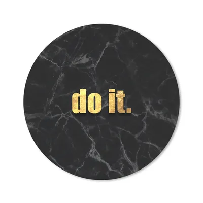 Produktbild von MuchoWow® Mauspad Mousepad Zitate - Motivation - Gold - Marmor 30x30 cm - Mousepads - Maus Mat - Pad - Mausunterlage - Tischunterlage - Schreibtischmatten