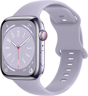 Produktbild von BStrap Smooth Silicone Armband für Apple Watch 38/40/41mm, lavender