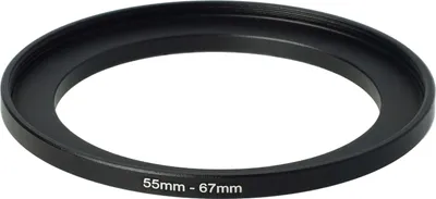Produktbild von vhbw Step-Up-Ring Adapter 55mm - 67mm für Kamera Objektiv - Filteradapter, Metall Schwarz