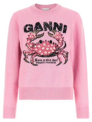 Produktbild von Ganni Cardigan aus Wolle in Mehrfarbig