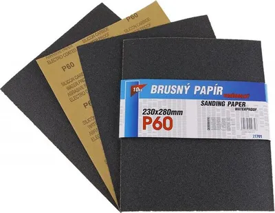 Zdjęcie produktu dla papier ścierny 230x280mm P60 10szt wodny