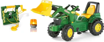 Produktbild von Rolly Toys rollyFarmtrac John Deere mit Frontlader, Seilwinde und Blinklicht