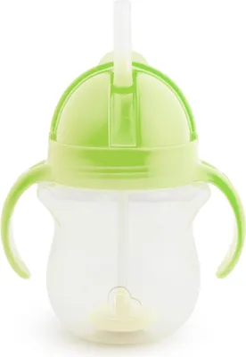 Produktbild von Munchkin Any Angle Click Lock Weighted Straw Trainer, Einzelbild, 0,207 l, Grün, Universal, 0,5 Jahr(e), 1 Stück(e)
