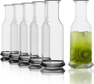 Immagine prodotto di Stölzle Lausitz Glaskaraffe Purity /6er Set Karaffen 500 ml/Hochwertige Karaffe Glas geeignet als Wasserkaraffe, Karaffe für Limonade, Weinkaraffe/bruchresistent und spülmaschinenfest Transparent 504 00 64 | EAN 9001518006875