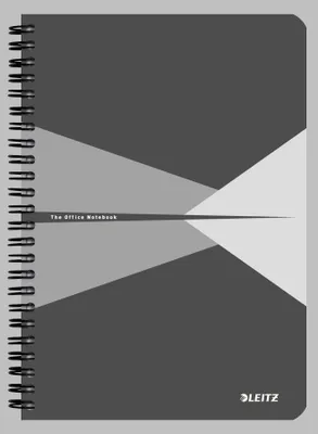 Produktbild von Notizbuch Leitz Office A5 line PP grau