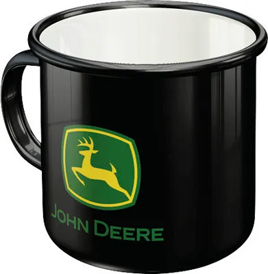 Obrázok produktu pre Nostalgic-Art - Smaltovaný hrnček - John Deere - Logo Black