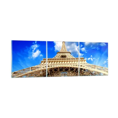 Produktbild von Bilder auf glas - Architektur paris stadt eiffel - 90x30cm - Glasbilder - Wandbilder - Kunstdruck - zum Aufhängen bereit - Wanddekoration aus Glas - Glas Bilder - Wandbild auf Glas - GCA90x30-2479