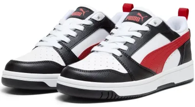 Produktbild von Puma Rebound V6 Lo Jr White-For All Time Red-Black Größe EU 36
