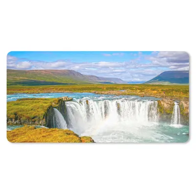 Produktbild von MuchoWow® Mauspad Mousepad Wasserfall - Wasser - Natur 60x30 cm - Mousepads - Maus Mat - Pad - Mausunterlage - Nachhaltig
