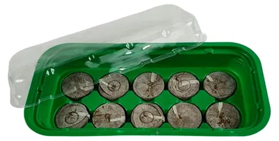 Produktbild von Anzuchtset mit 10 Quelltabs für Zimmergewächshaus