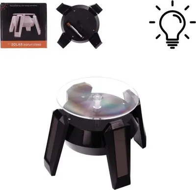 Obrázek produktu pro Multifunkční osvětlený solární otočný stojan s 4 x LED diodami.