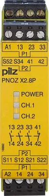 Produktbild von Pilz Not-Aus-Schaltgerät 24VACDC 3n/o 1n/c PNOZ X2.8P, 777301