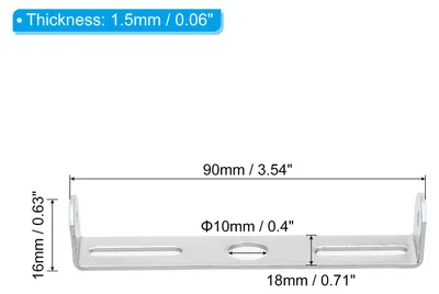 Produktbild von 90mm Lampenhalterung Decke Kit 2 Set Deckenhalterung Lampe Stahl Querleiste fš¹r Haus Bš¹ro H?ngeleuchte Wand mit Schraube Unterlegscheibe Mutter
