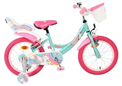 Productafbeelding van Volare Unicorn Kinderfiets - Meisjes - 16 inch - Groen - Twee handremmen