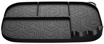 Produktbild von Airfryer Zubehör Set passend für Ninja AF400 AF451 DZ401, Silikonmatte mit praktischem Aufbewahrungsregal