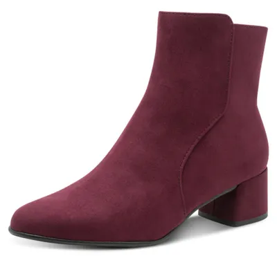 Produktbild von MARCO TOZZI Damen Stiefel mit Reißverschluss Bequem, Rot (MULBERRY), 40 EU