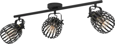Immagine prodotto di Spot Contemporaneo Girona In Acciaio Nero 3 Luci E27 40W Ip20